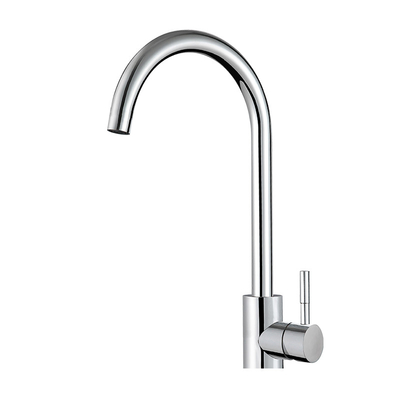 Chrome Single Handle Kitchen Bar Faucet Stainless Steel 373mm