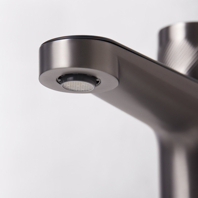 200mm Height Matte Black Single Hole Faucet Bathroom Brass Faucet Tap