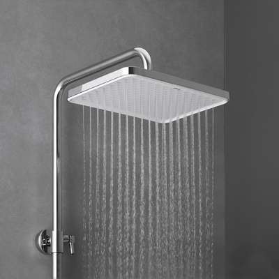 Chrome Hand Shower Mixer Set Shower Systems With Rain Shower Head 3 Functions Handheld