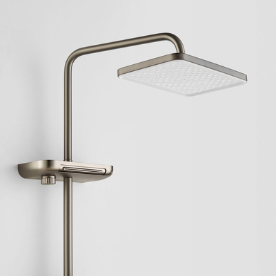 Brass Thermostatic Hand Shower System Bathroom Rain Shower 355*355*1135mm