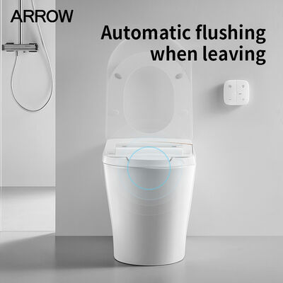 ARROW Modern Smart Toilet with Siphon Flushing Heated Seat and Remote Control Intelligent Bidet Toilet